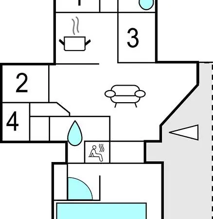 Сasa de vacaciones Amazing In With Sauna Blåvand